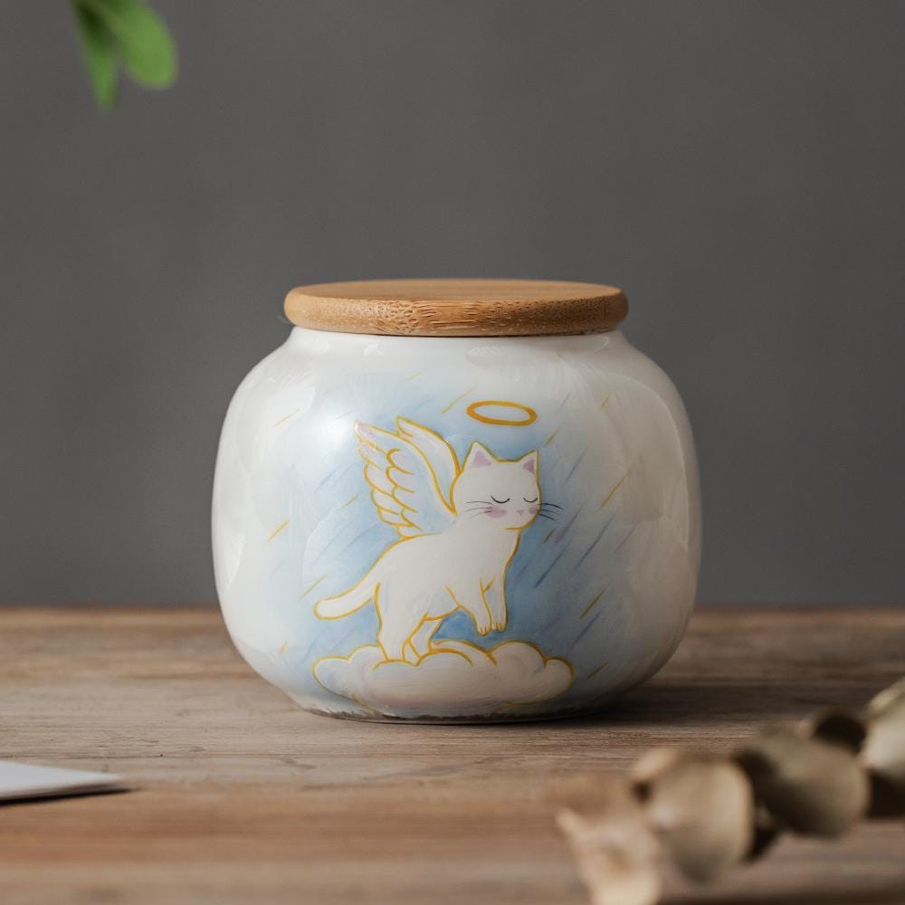 Crystal Flower Cat Memorial Urn product photo 6
