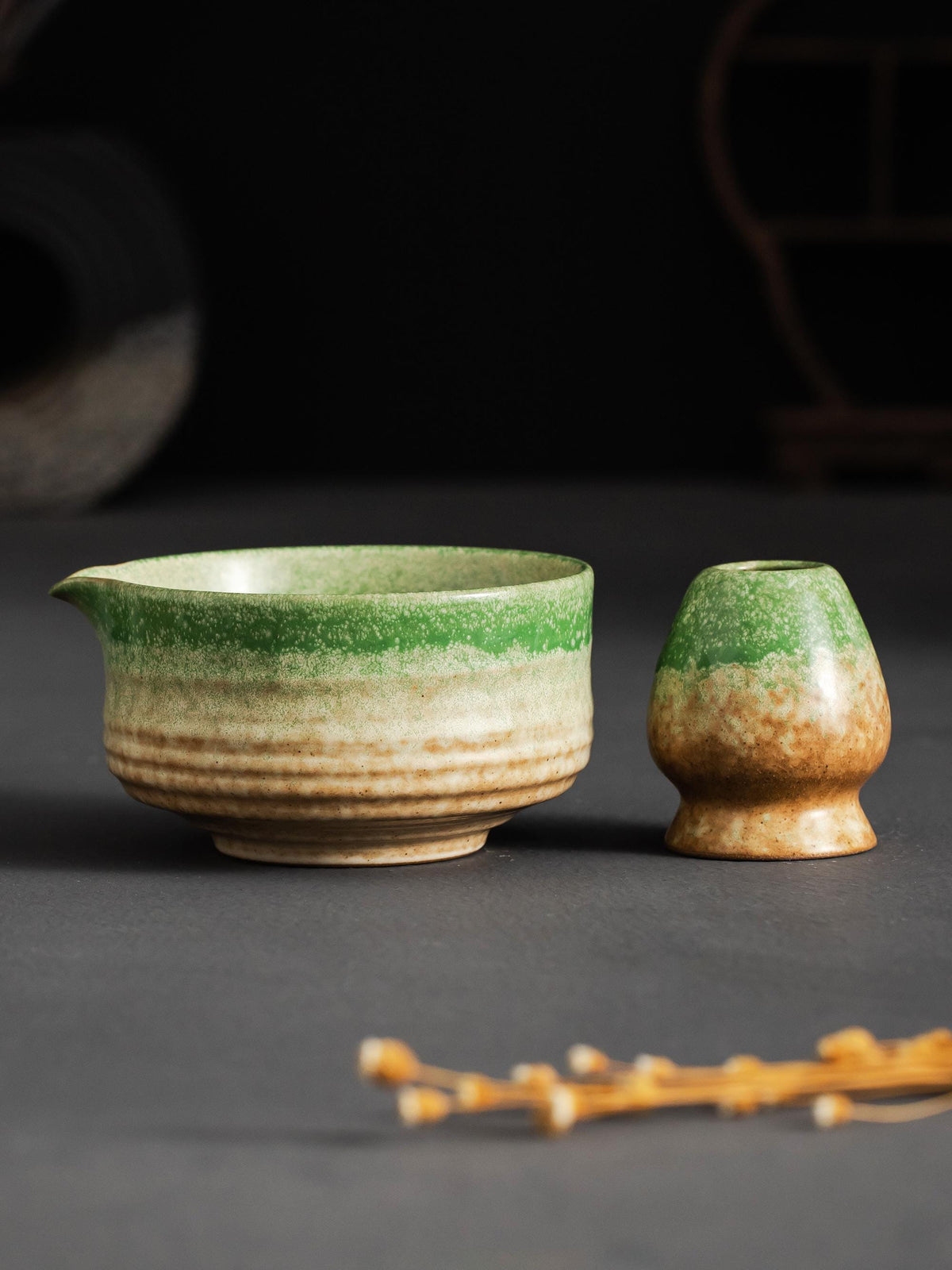 Moss Rain Matcha Bowl Set product photo 3