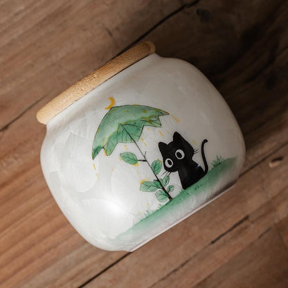 Black Cat Cat Memorial Urn product photo 2