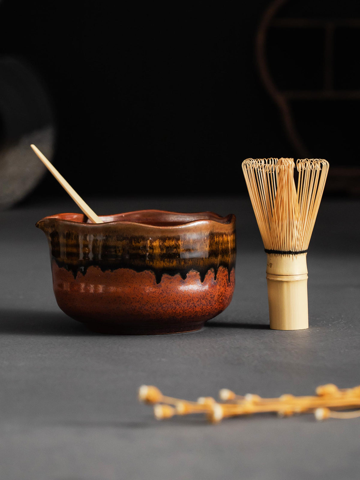Golden Lava Flow Matcha Bowl Set product photo 3