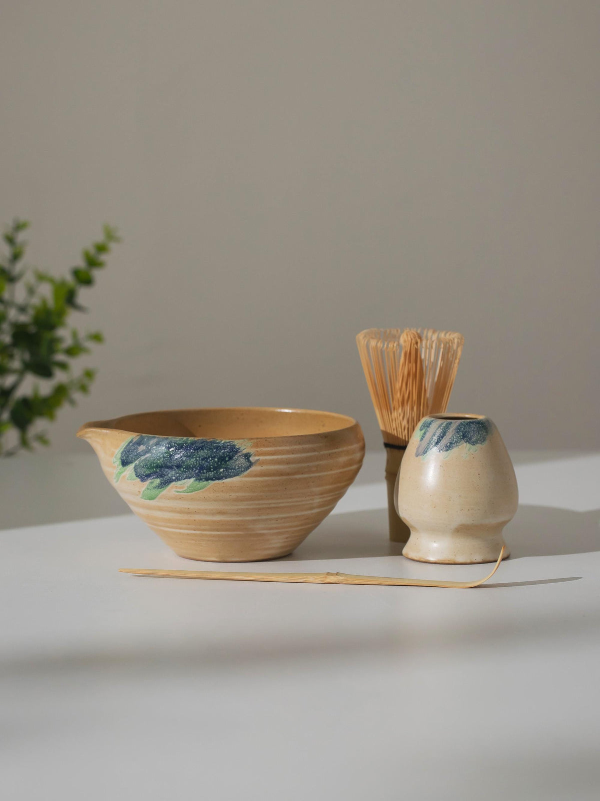 Cerulean Stroke Style Matcha Bowl Set product photo 8