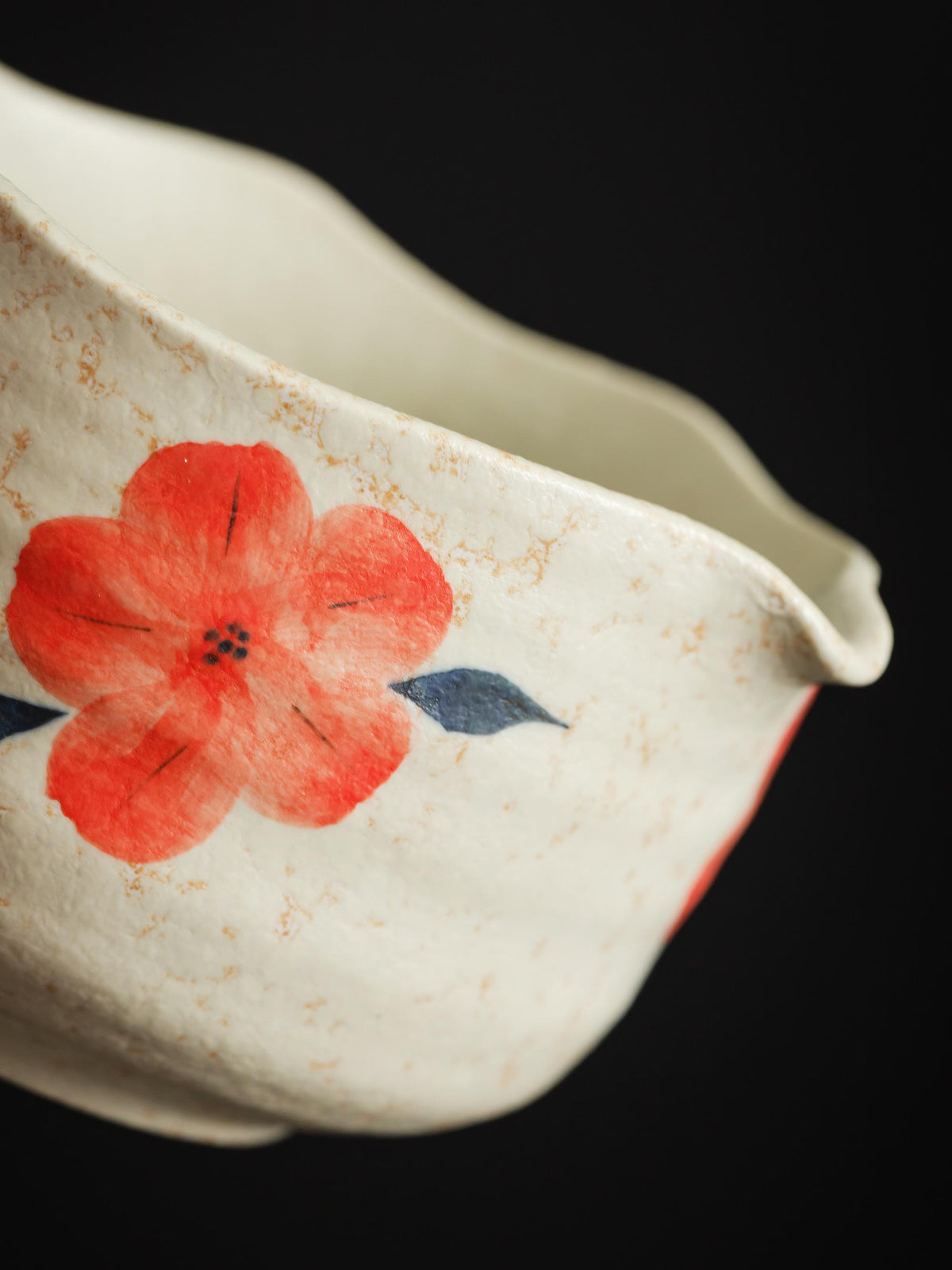 Orange Floral Matcha Bowl Set product photo 8