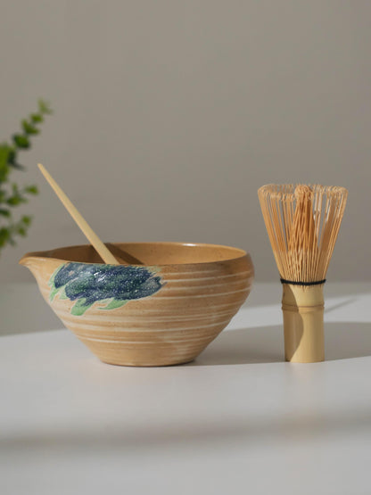 Cerulean Stroke Style Matcha Bowl Set product photo 6