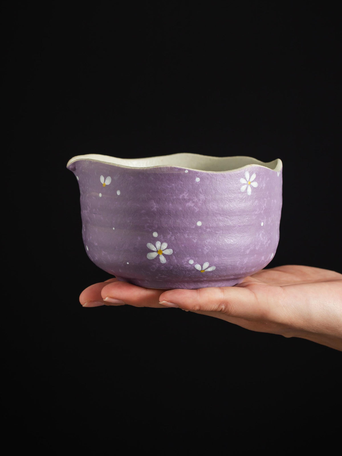 White Daisy Matcha Bowl Set product photo 1