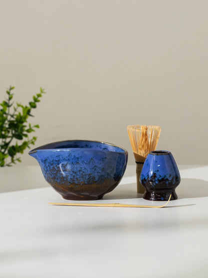 Natural Geode Sky Matcha Bowl Set product photo 7