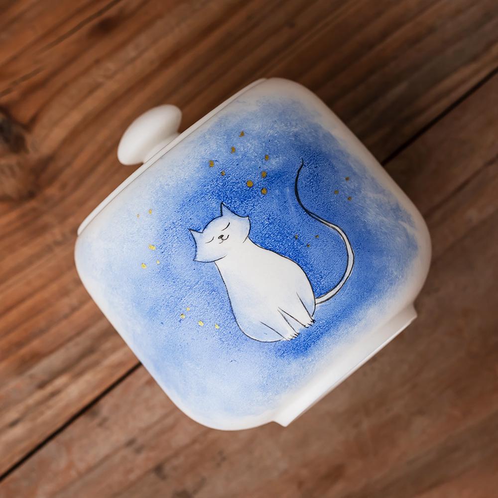 Starry Sky Cat Memorial Urn product photo 3