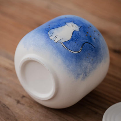 Starry Sky Cat Memorial Urn product photo 5