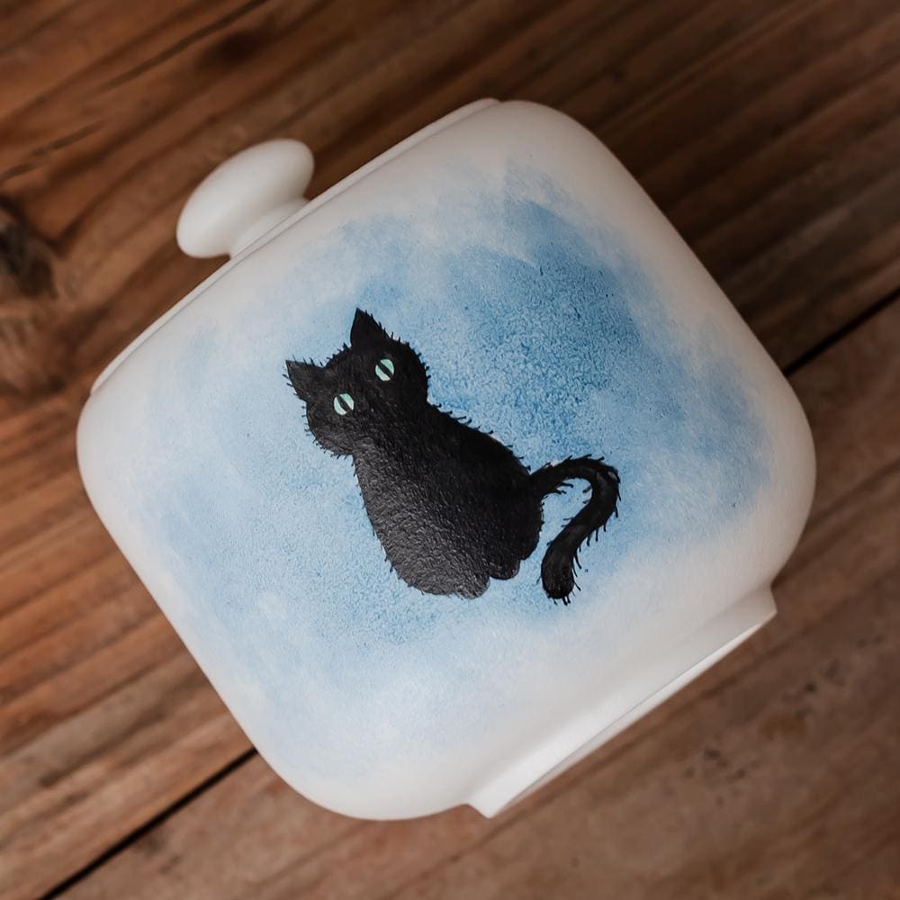 Black Cat Cat Memorial Urn product photo 2