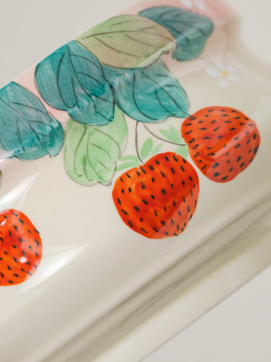 Handpaint Strawberry Matcha Bowl Set product photo 1