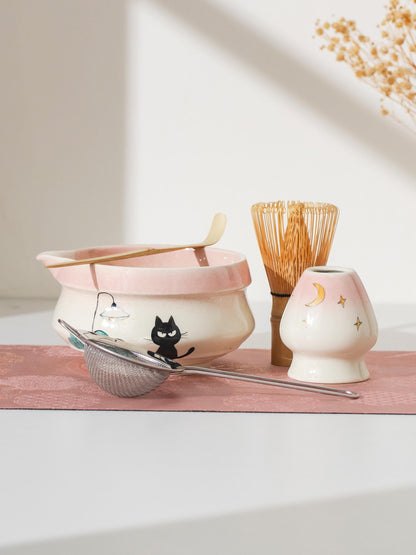 Artistic Cat Matcha Bowl Set product photo 8