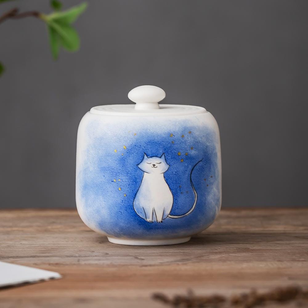 Starry Sky Cat Memorial Urn product photo 6