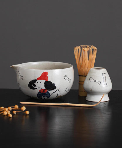 Little Red Hood Dog Matcha Bowl Set product photo 1