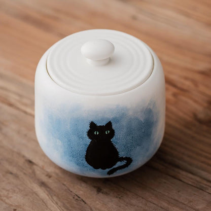 Black Cat Cat Memorial Urn product photo 3