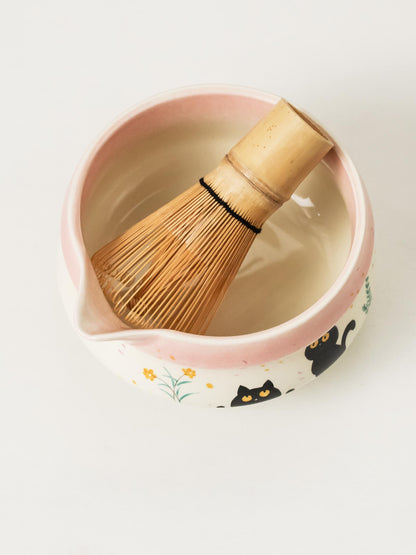 Cute Cat Matcha Bowl Set product photo 7