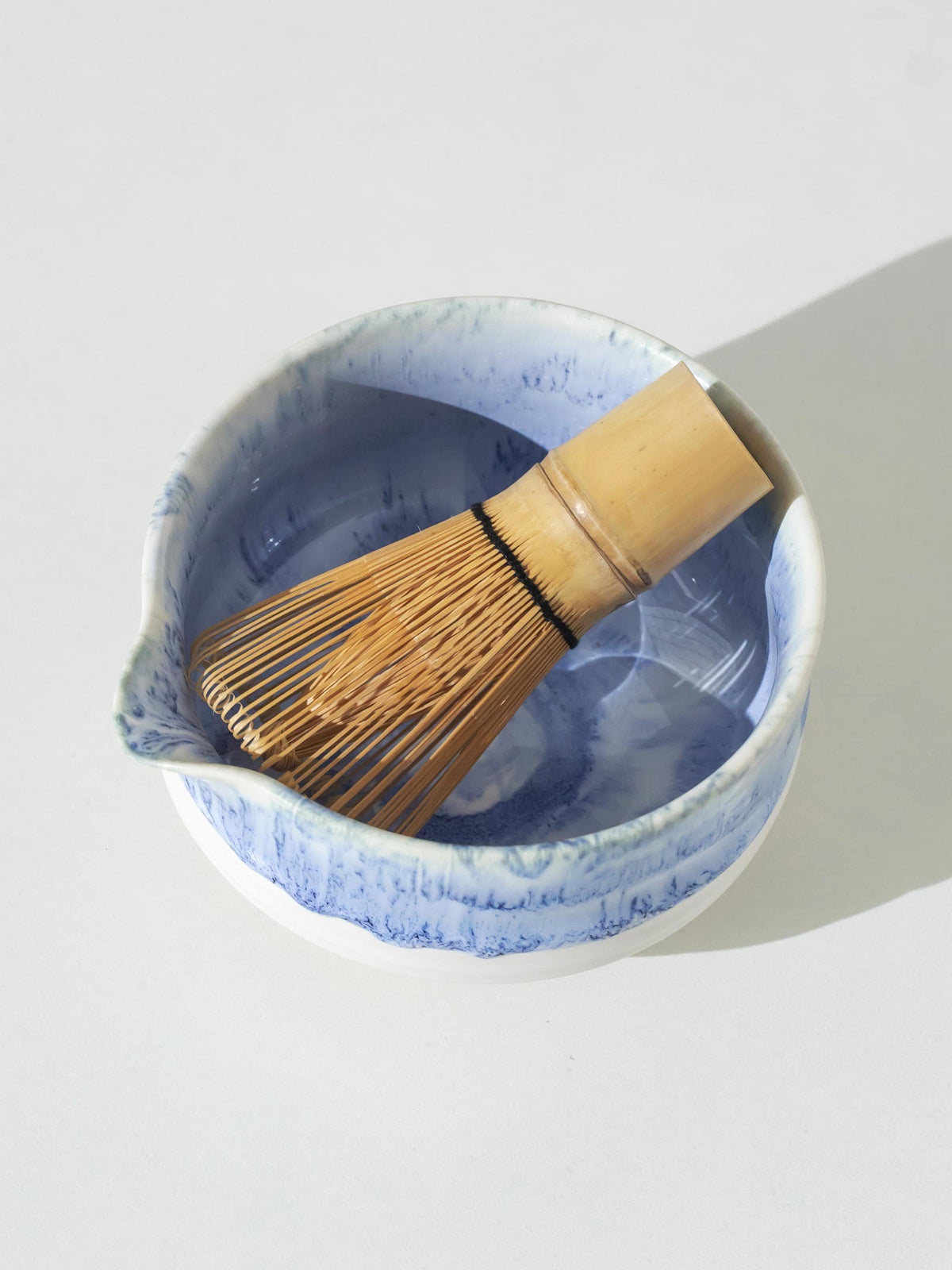 Light Gray Flow Glaze Matcha Bowl Set product photo 6