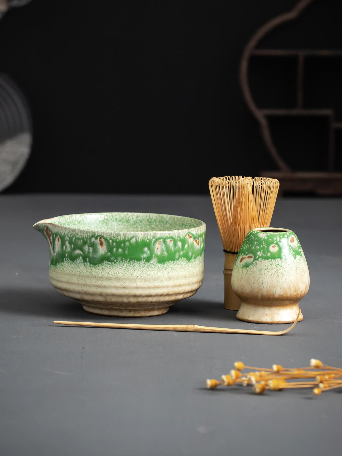 Moss Rain Matcha Bowl Set product photo 1