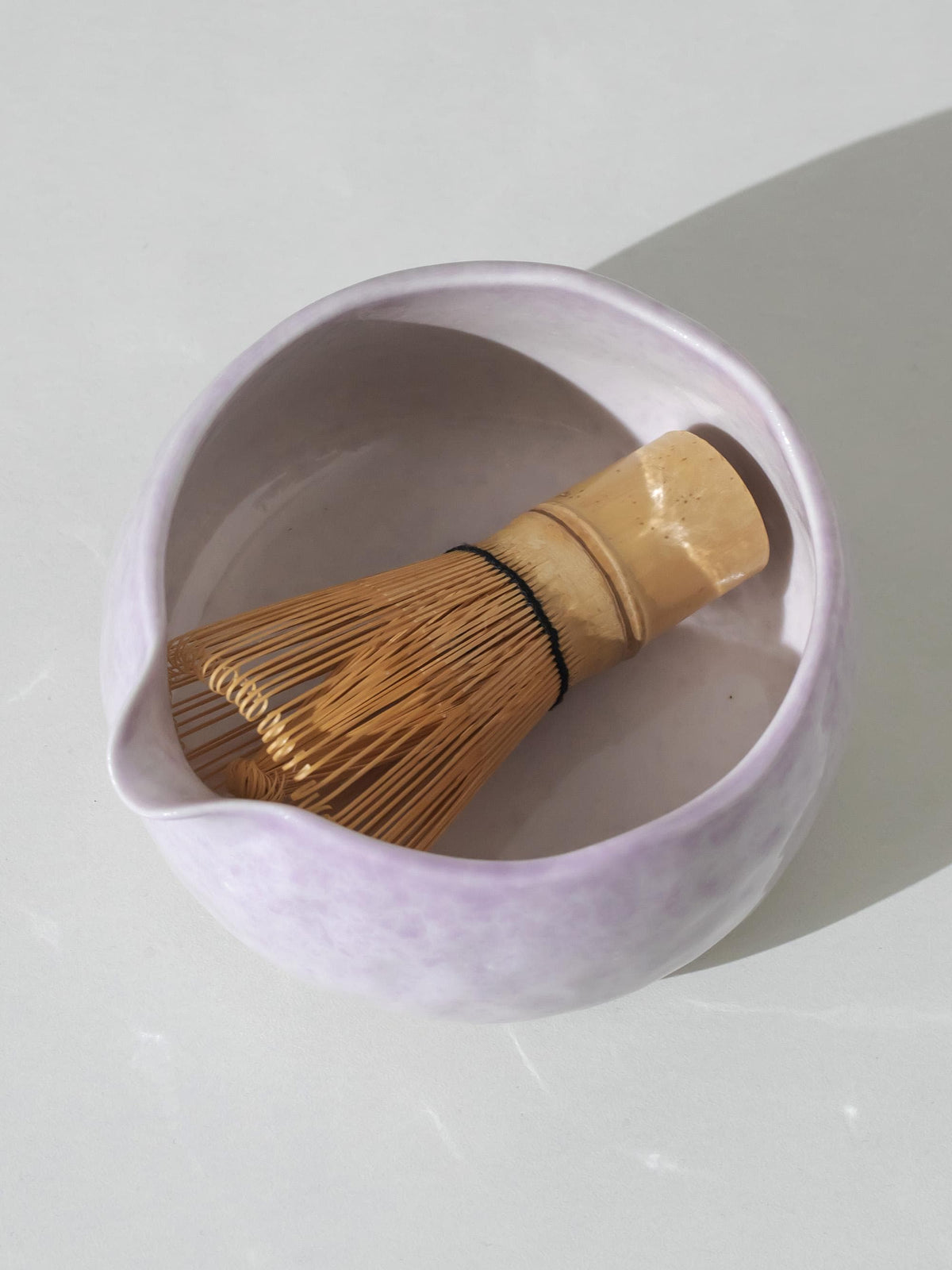 Hand-Sculpted Purple Matcha Bowl Set product photo 4