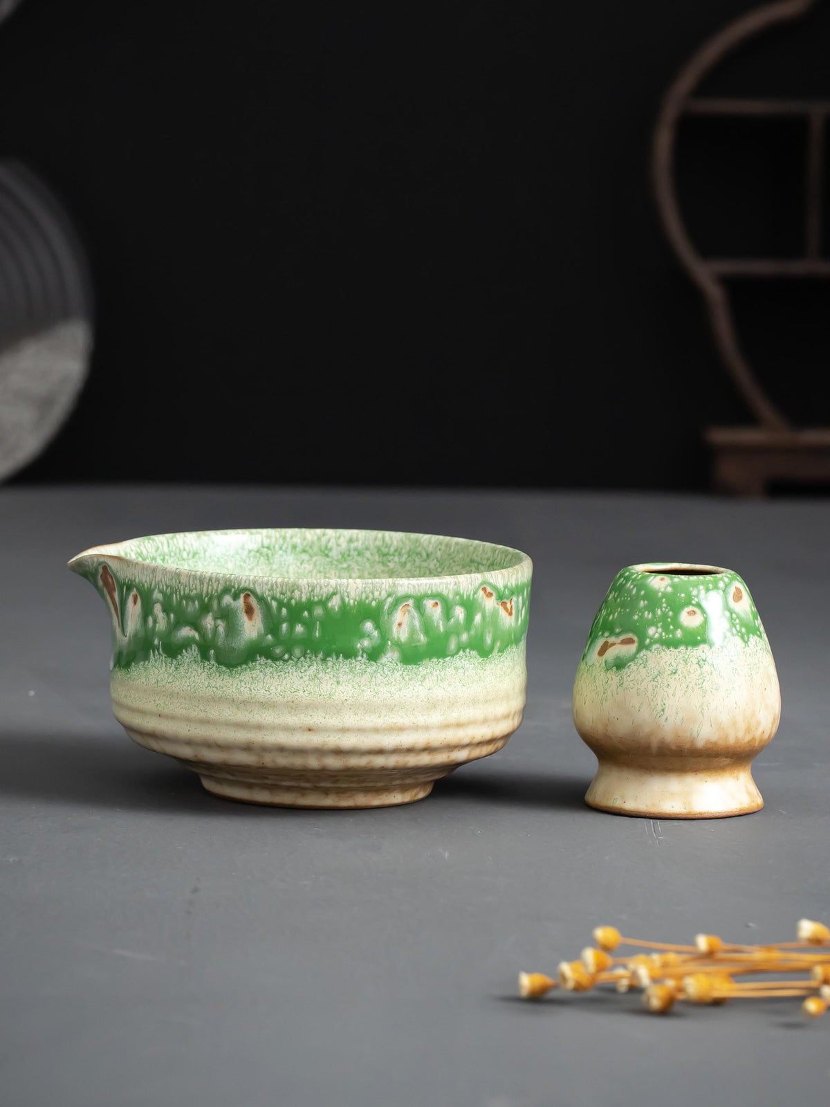 Moss Rain Matcha Bowl Set product photo 4