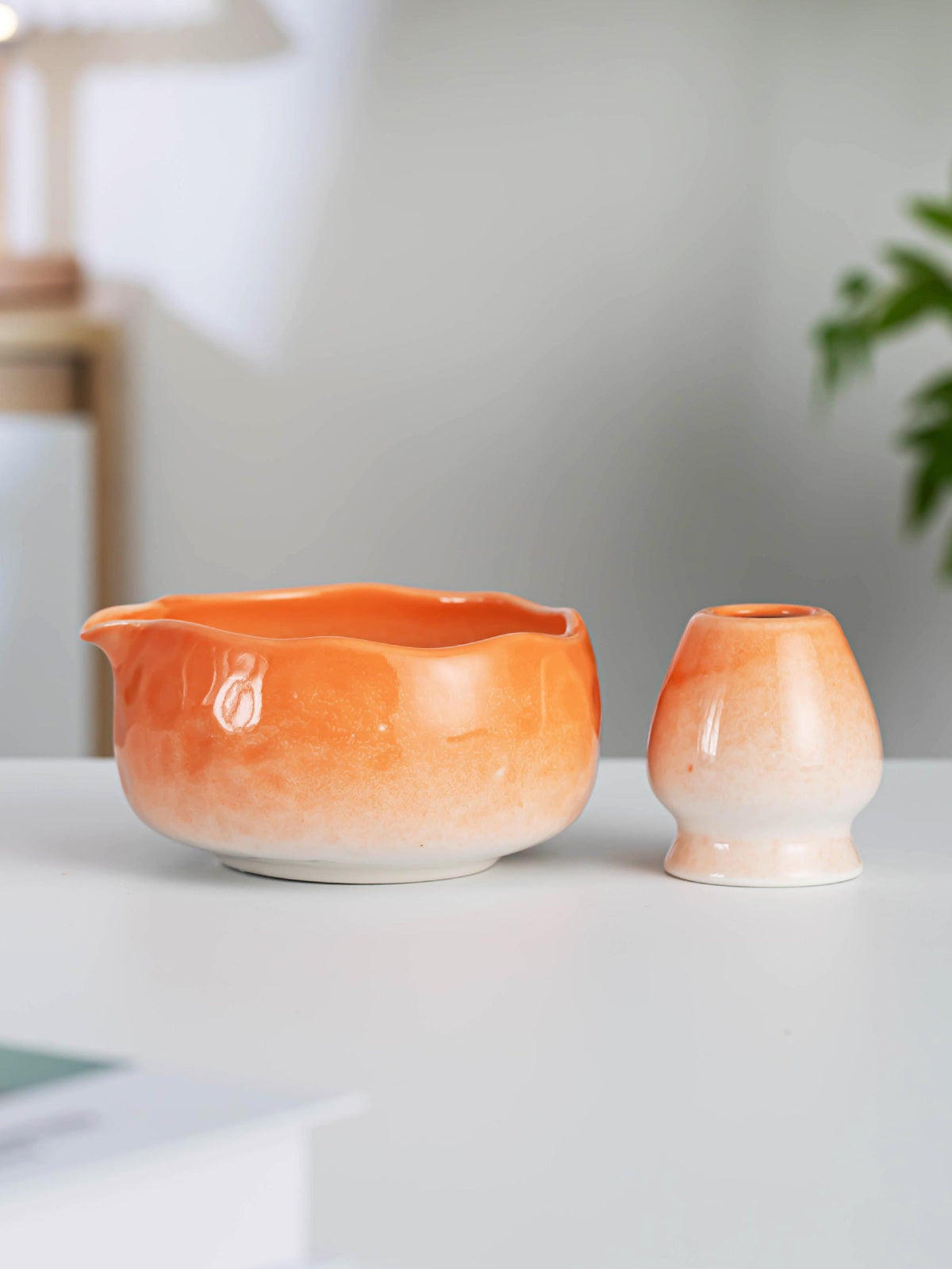 Sunset Orange Matcha Bowl Set product photo 6
