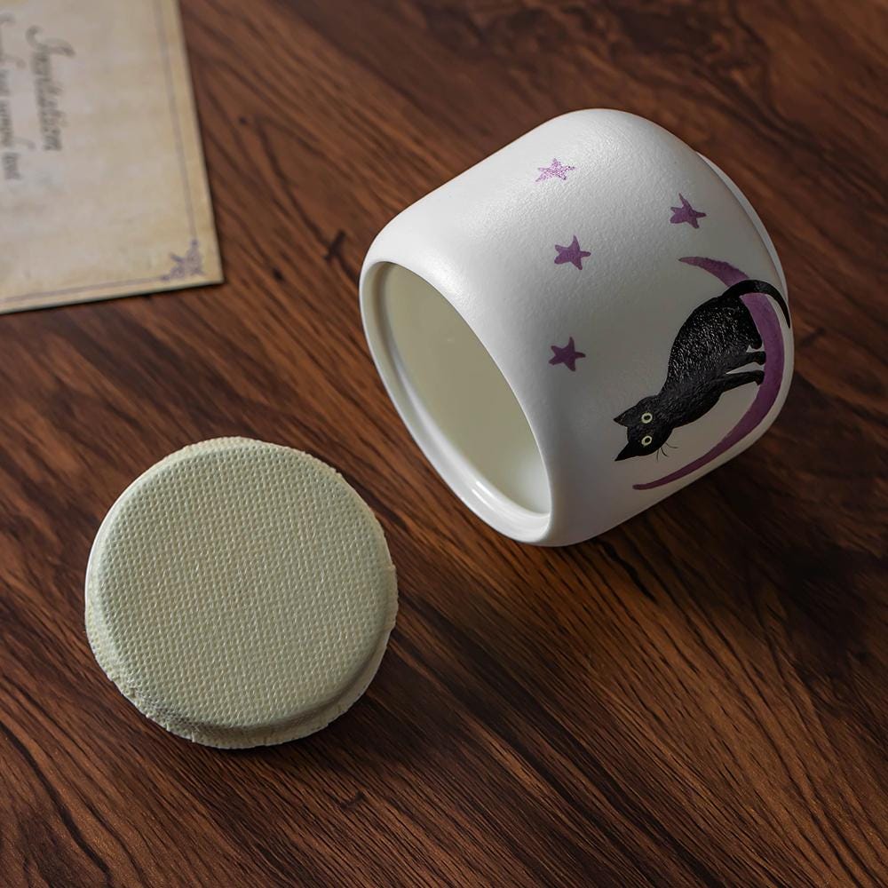 Black Cat Cat Memorial Urn product photo 2