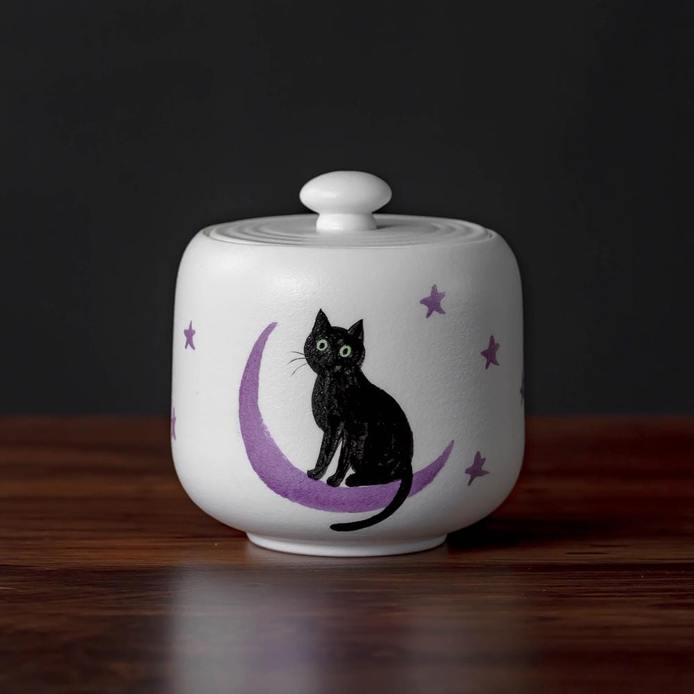 Black Cat Cat Memorial Urn product photo 7