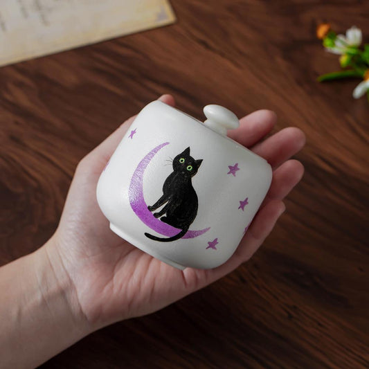 Black Cat Cat Memorial Urn product photo 1