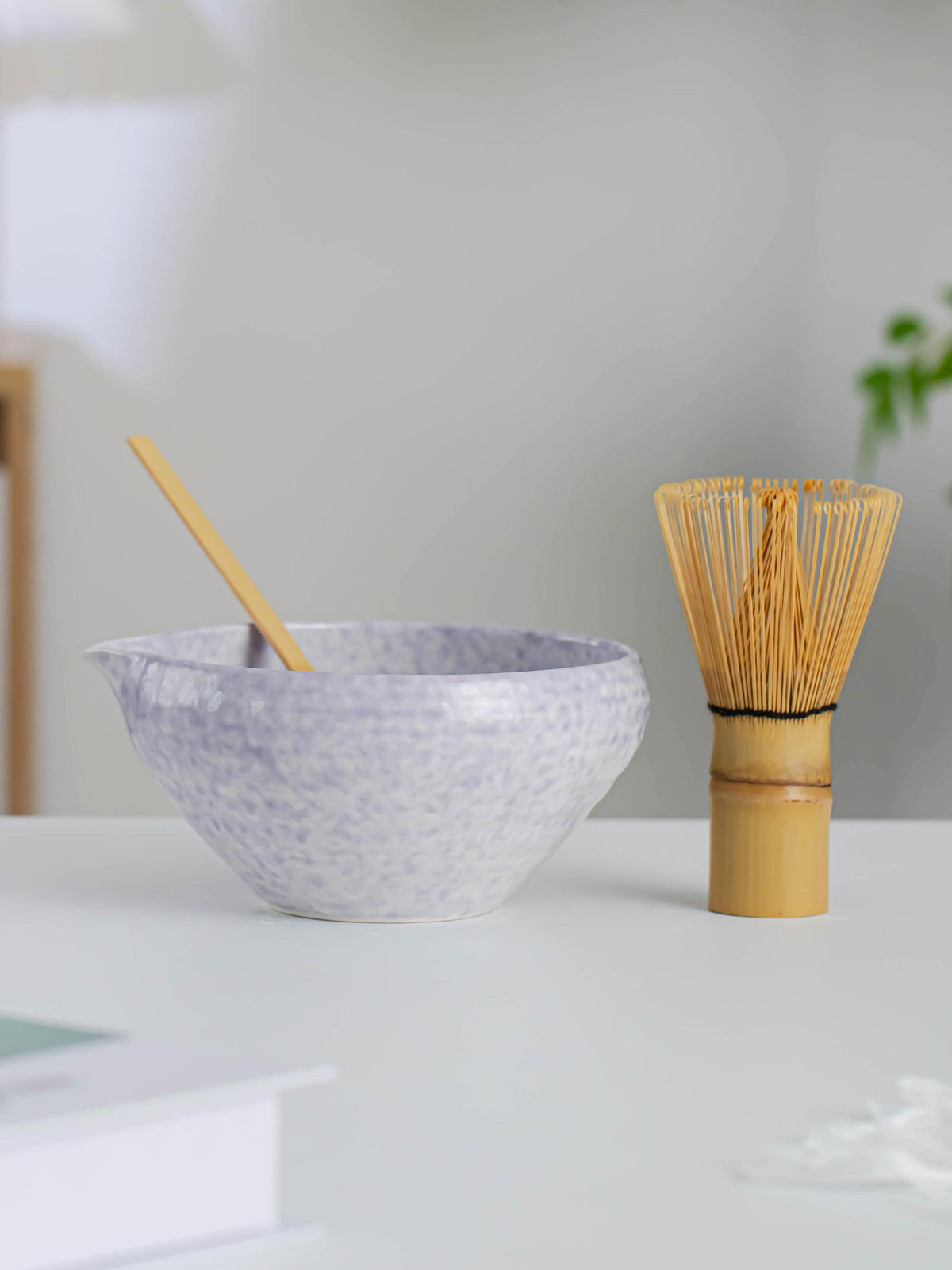 Purple Speckled Matcha Bowl Set product photo 5