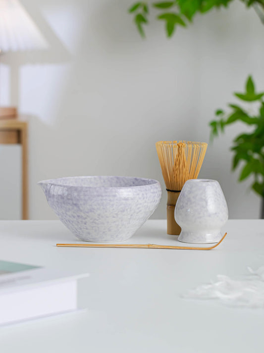 Purple Speckled Matcha Bowl Set product photo 1