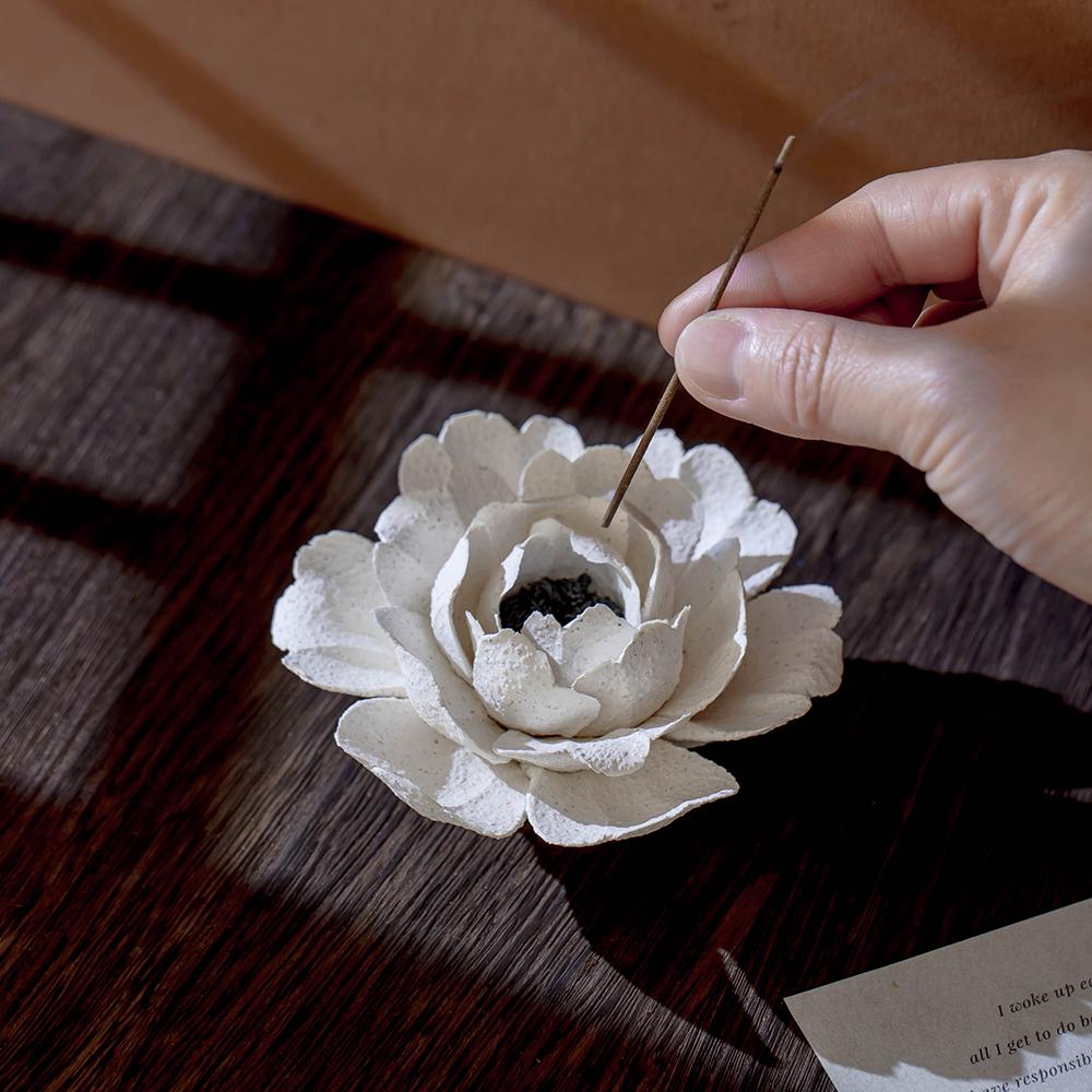 Wabi Sabi Peony Incense Holder product photo 6