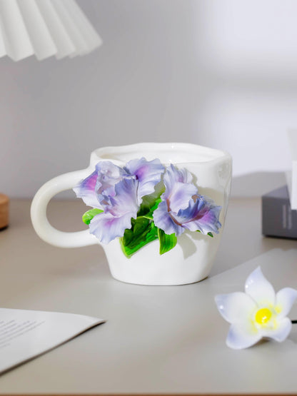 Purple Iris Ceramic Coffee Mug product photo 2