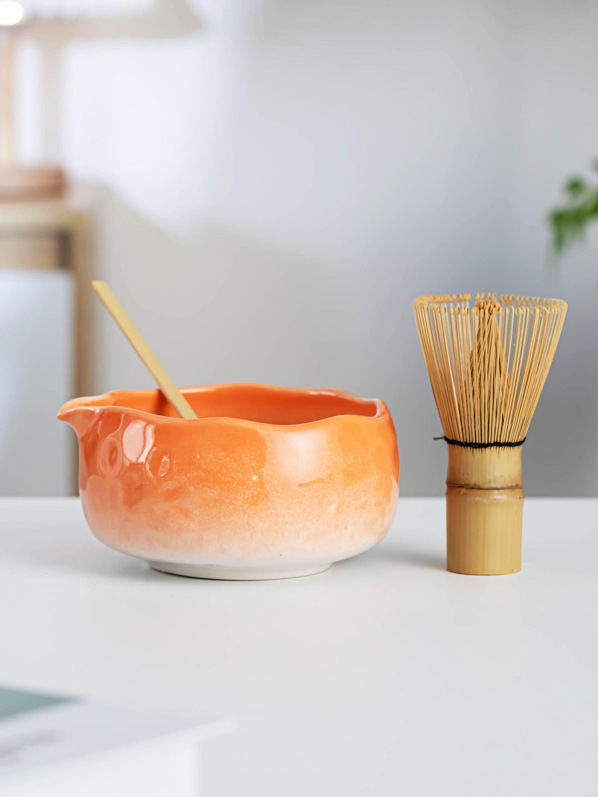 Sunset Orange Matcha Bowl Set product photo 5