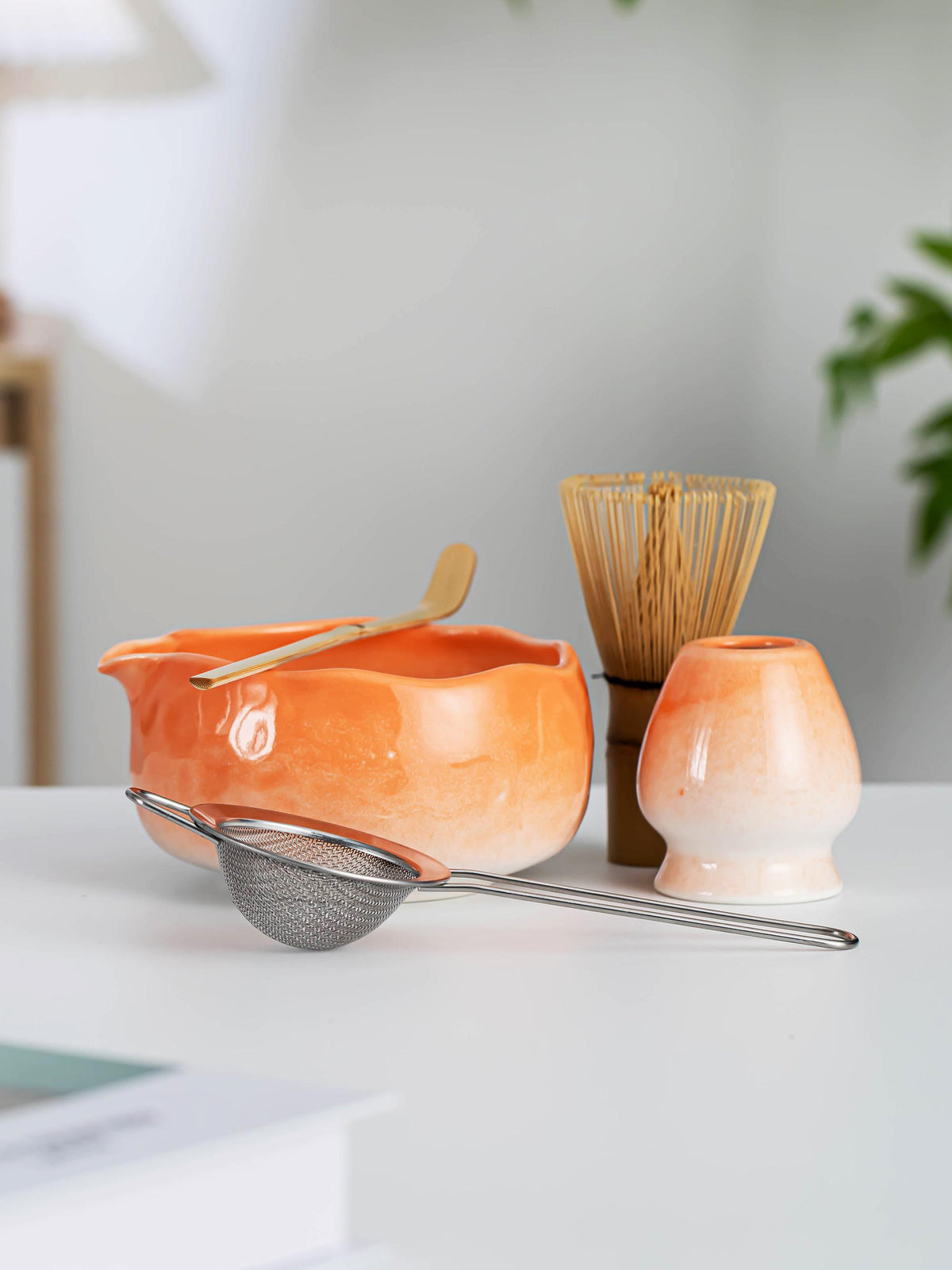 Sunset Orange Matcha Bowl Set product photo 7