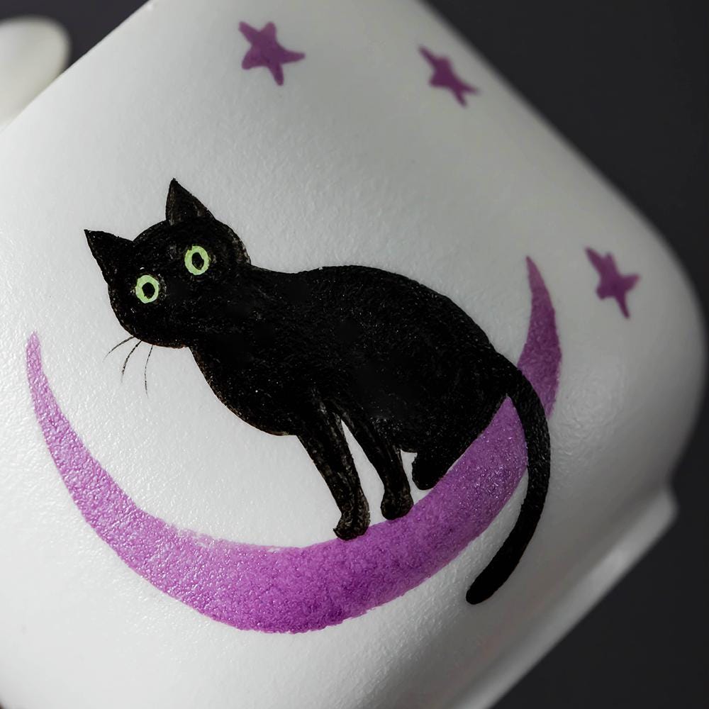 Black Cat Cat Memorial Urn product photo 4