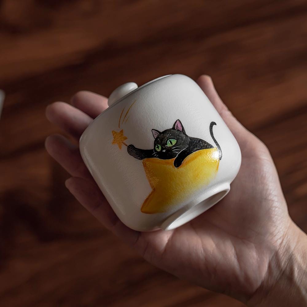Black Cat Cat Memorial Urn product photo 6