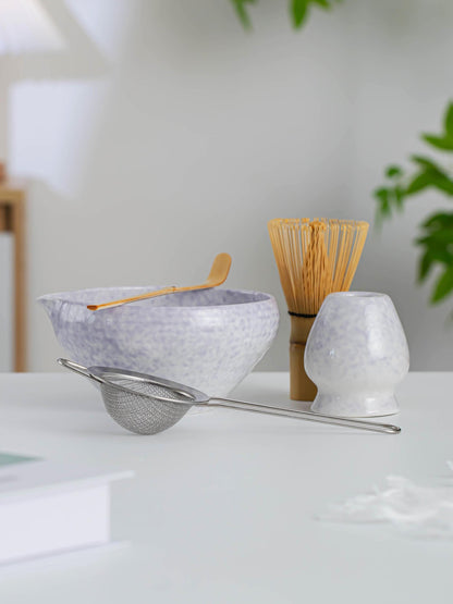 Purple Speckled Matcha Bowl Set product photo 7