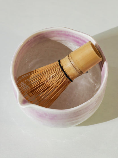 Purple & White Gradient Matcha Bowl Set product photo 6
