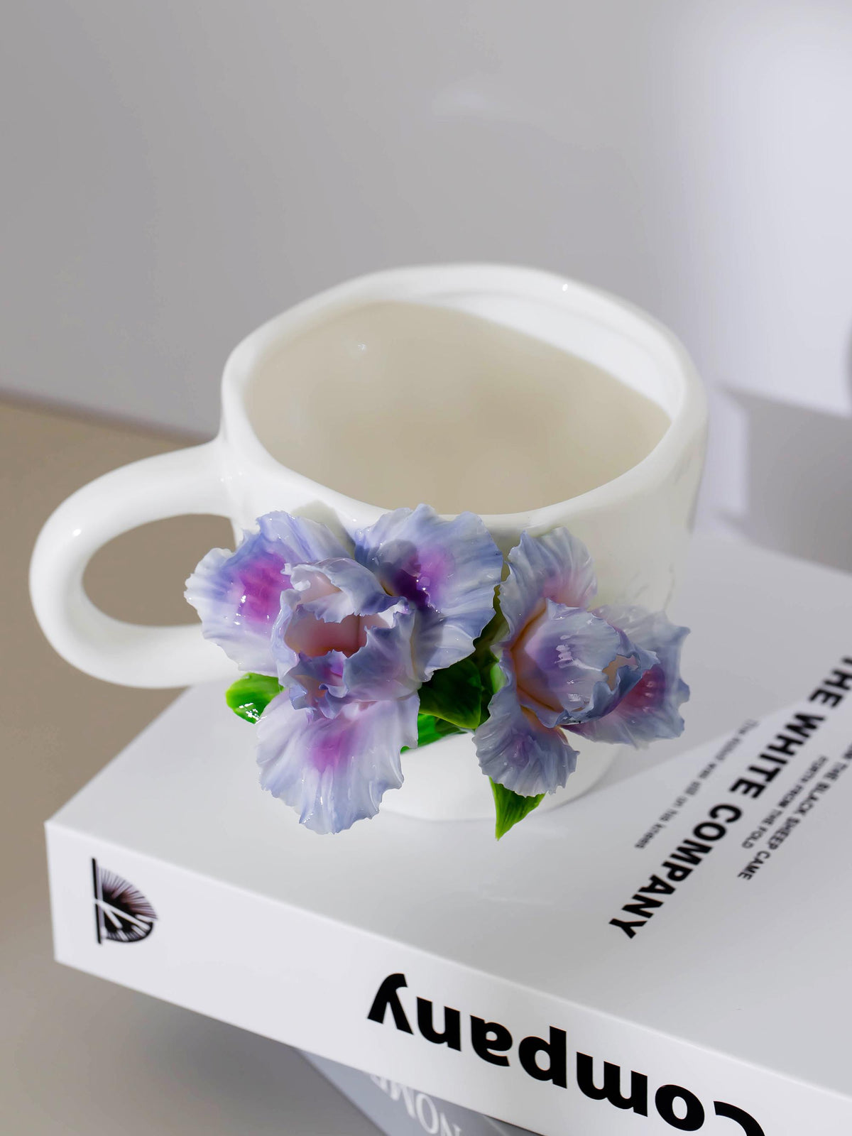 Purple Iris Ceramic Coffee Mug product photo 4