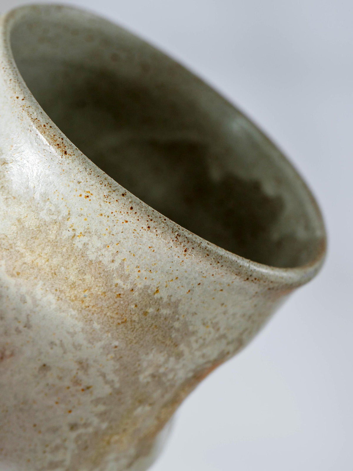 Handle Vintage Style Gray White Unique Her Ceramic Coffee Mug product photo 5