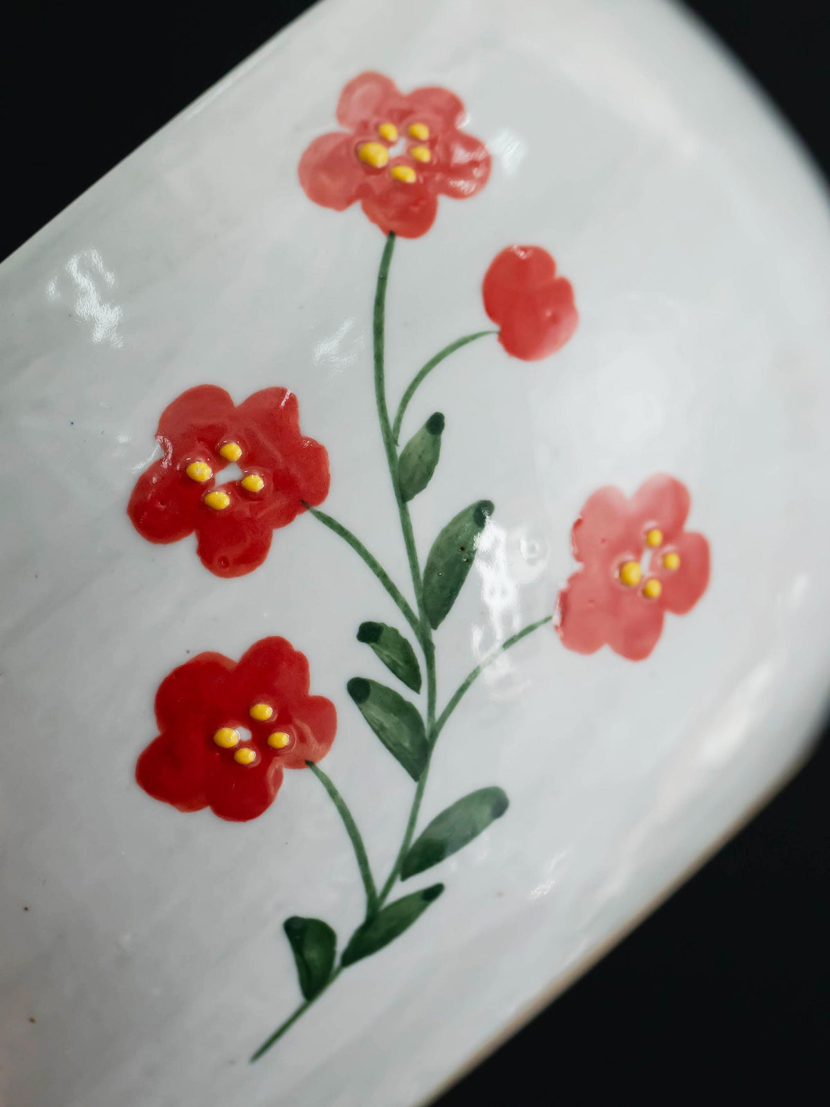 Red Flower Matcha Set Of 4 product photo 4