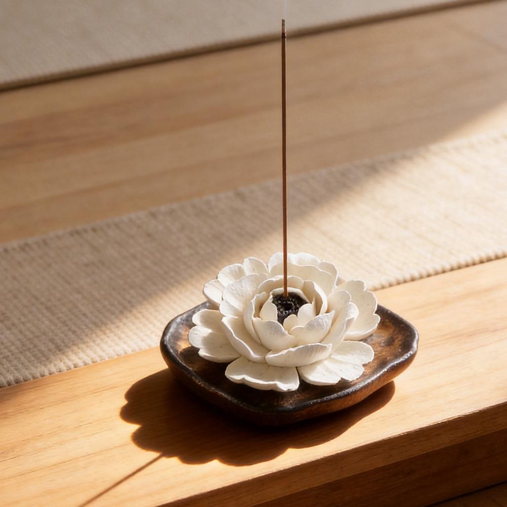 Wabi Sabi Peony Incense Holder product photo 2
