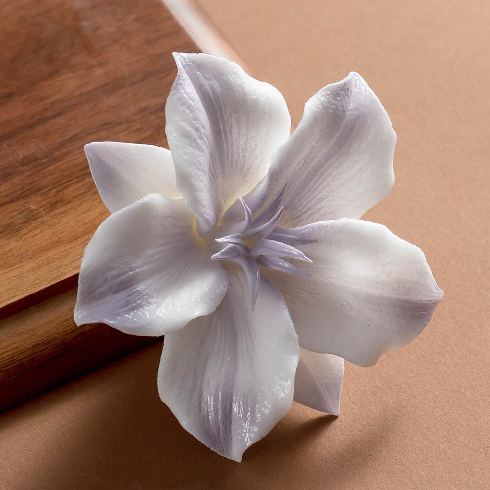 Purple Lily Ceramic Incense Holder product photo 2