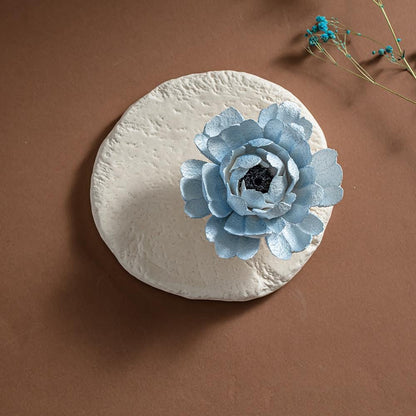 Handmade Blue Lotus Ceramic Incense Holder Flower Zen Decor Aesthetic Zen Decor product photo 4