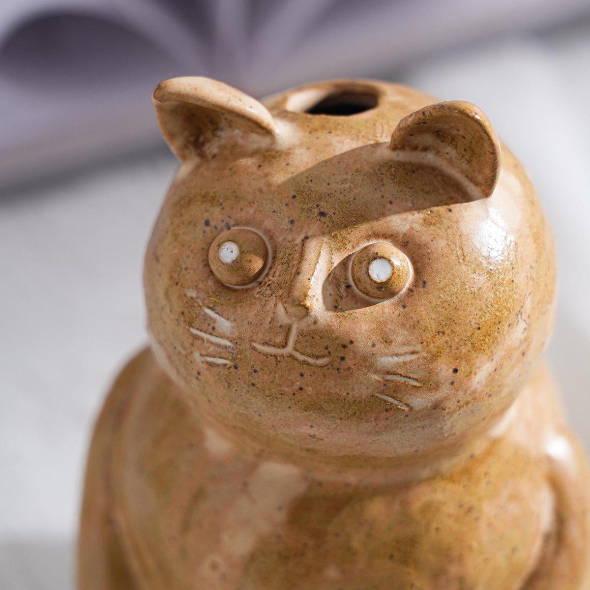 Handmade Ceramic Cat Vase product photo 8