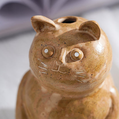 Handmade Ceramic Cat Vase product photo 8