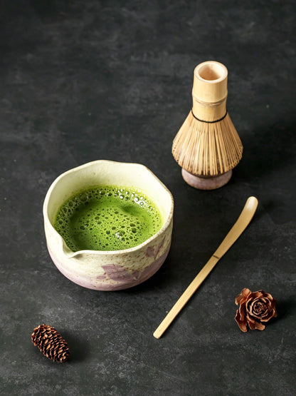 Swallow Tail Flower Matcha Bowl Set product photo 4