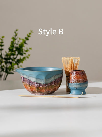 Coastal Volcano Matcha Bowl Set product photo 1