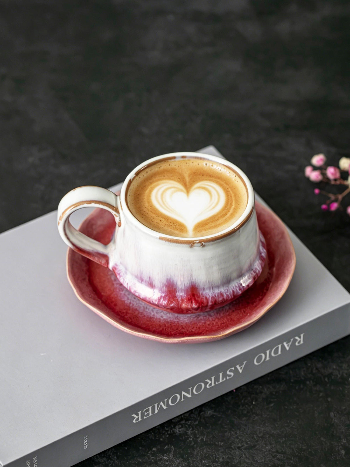 Artisan Stoneware Coffee Cup and Saucer product photo 2