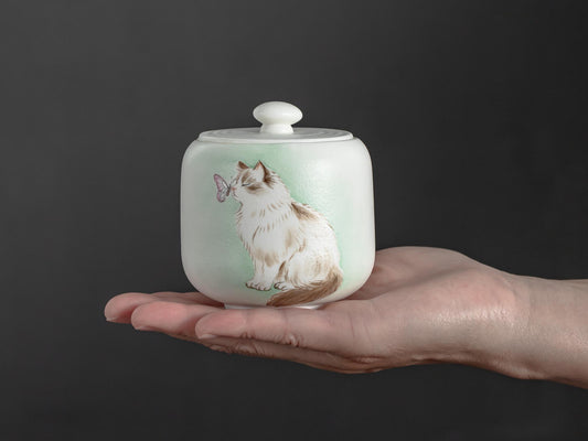 Butterfly Cat Memorial Urn product photo 1