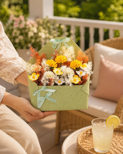 Handmade Ceramic Flower Envelope Bouquet product photo 4