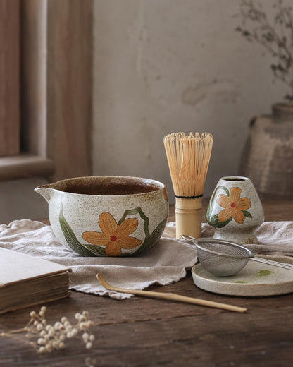 Floral Matcha Bowl Set product photo 2